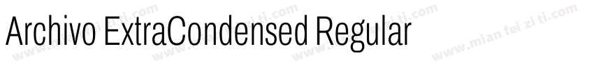 Archivo ExtraCondensed Regular字体转换